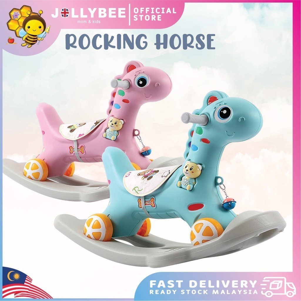 Jollybee Kids Rocking Horse Rider Push Car 2 In 1 Multifunctional Pony ...