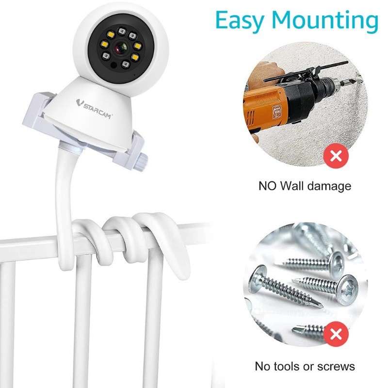 Universal IP Camera Holder Stand Baby Monitor Wall Mount Silica gel ...