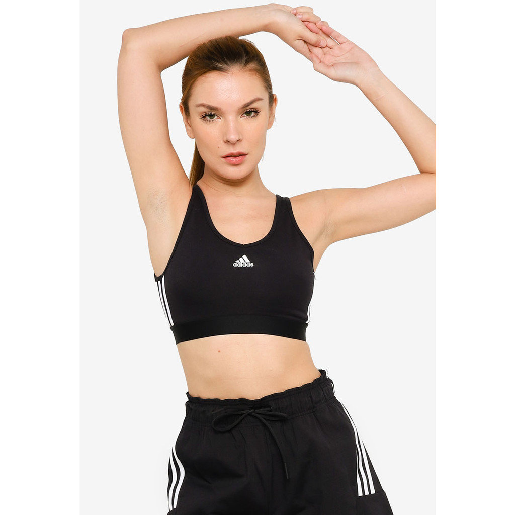 ADIDAS - Essentials 3-Stripes Crop Top With Removable Pads (Female ...