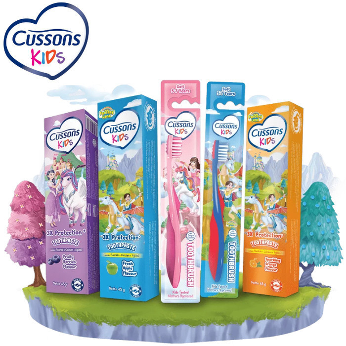Cussons Kids Toothpaste - Pasta Gigi Anak 45gr / Merah Jingga Official - Gambar 3
