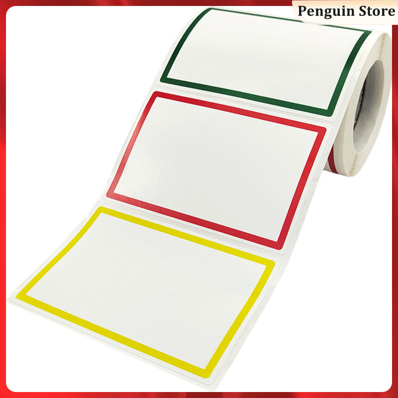 1 Roll of Cartoon Name Tag Stickers Colorful Name Tag Labels Self ...