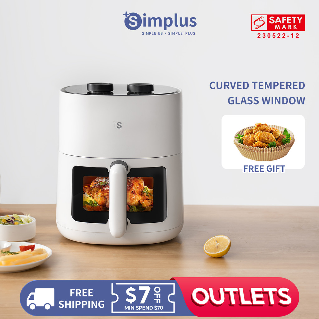 Simplus 5L 1400W Air Fryer Large Capacity Viewable Multi-functional for ...