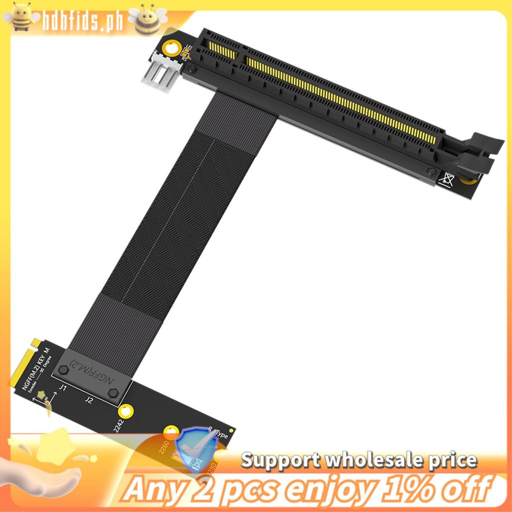 Riser Cable M.2 NVME to PCIE X16 Adapter Graphics Extension Cable 90 ...