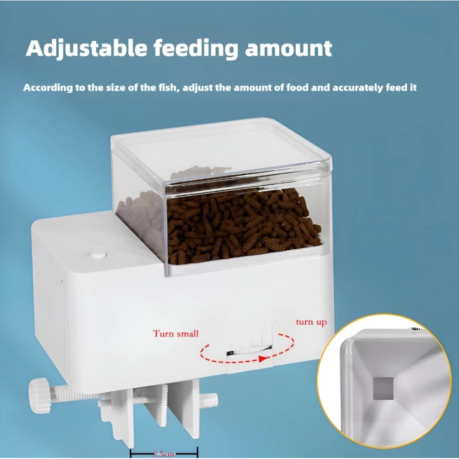 Mini Automatic Fish Feeder Fish Tank with 4-speed Feeder Auto Smart ...