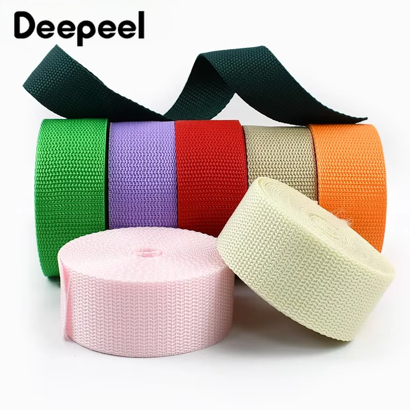 5Meters 20-50mm Webbing for Bag Strap Nylon Tape Clothes Belt Sewing ...