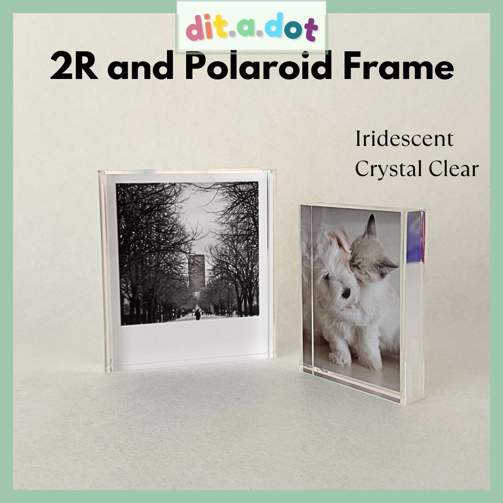 [SG] DitaDot 2R/Polaroid Photo Frame Acrylic Morden | Shopee Singapore