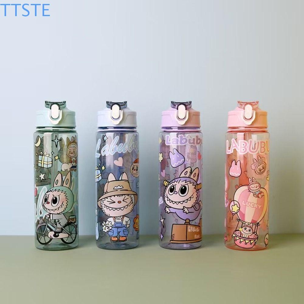 TTSTE Labubu Water Cup, Leakproof with Straw Labubu Straw Water Bottle ...
