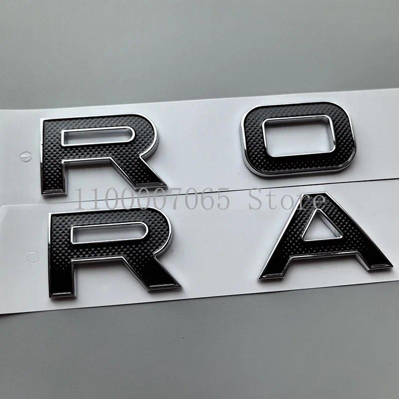 Dual Colors 3D Grids Font Hood Rear Nameplate Logo for Range Rover SV ...