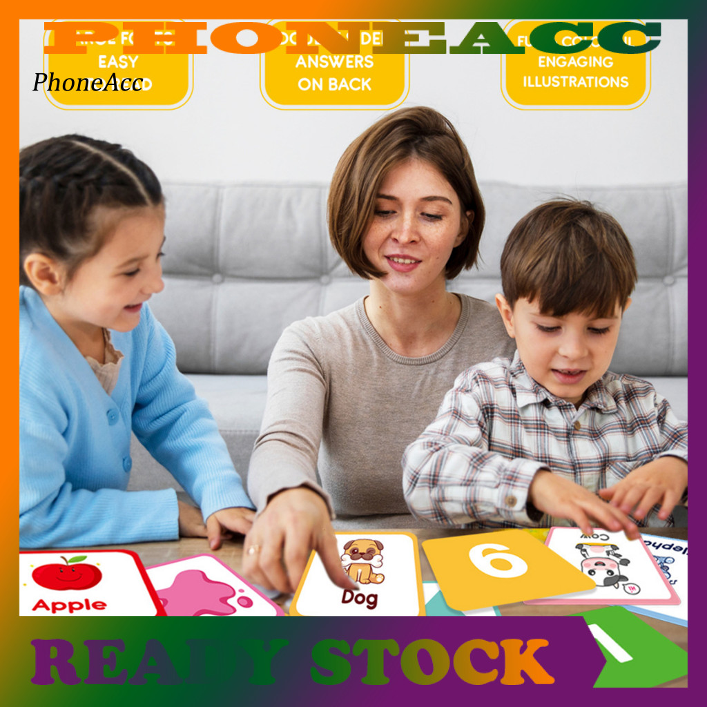 Educational Cards Toddlers Abc Flashcards 60pcs Kids Flash Cards Set ...