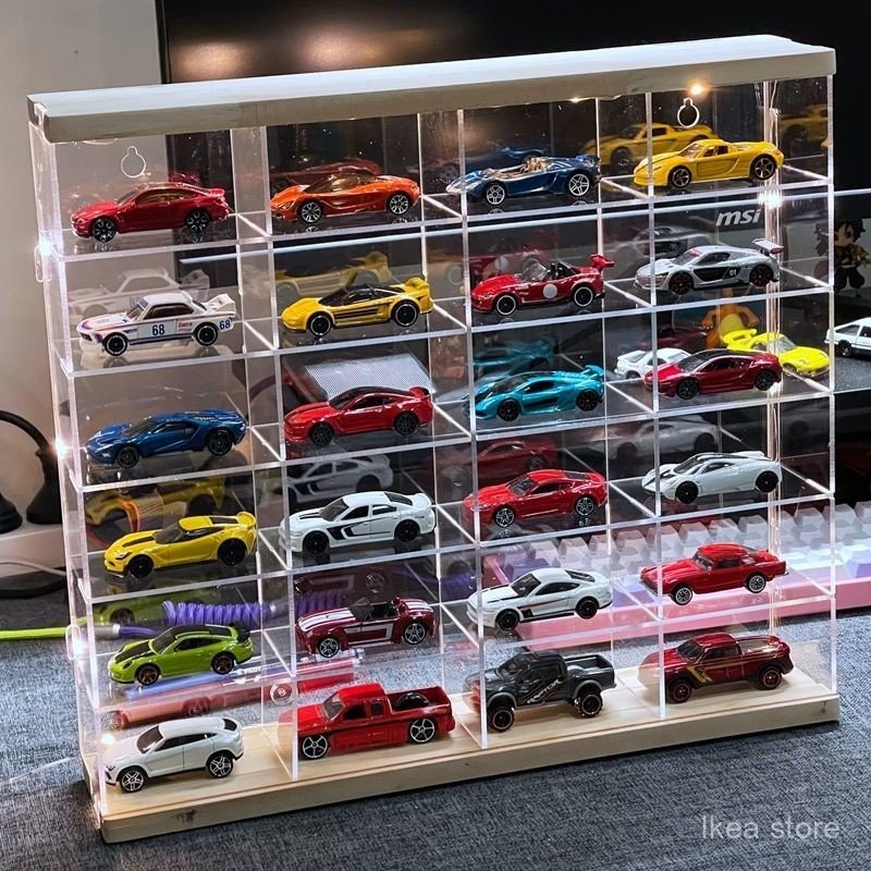 1:64Hot Wheels Tomica Car Model Acrylic Storage Box Matchbox Sports Car ...