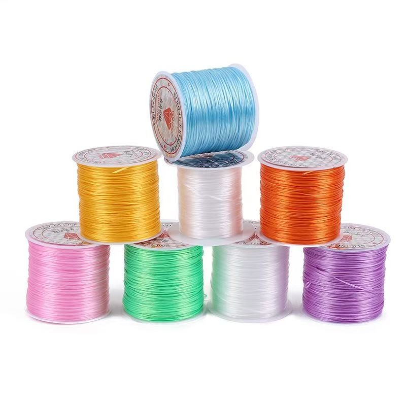 Colorful Elastic Thread Hand String Rubber Band Rope Stationery Bead ...