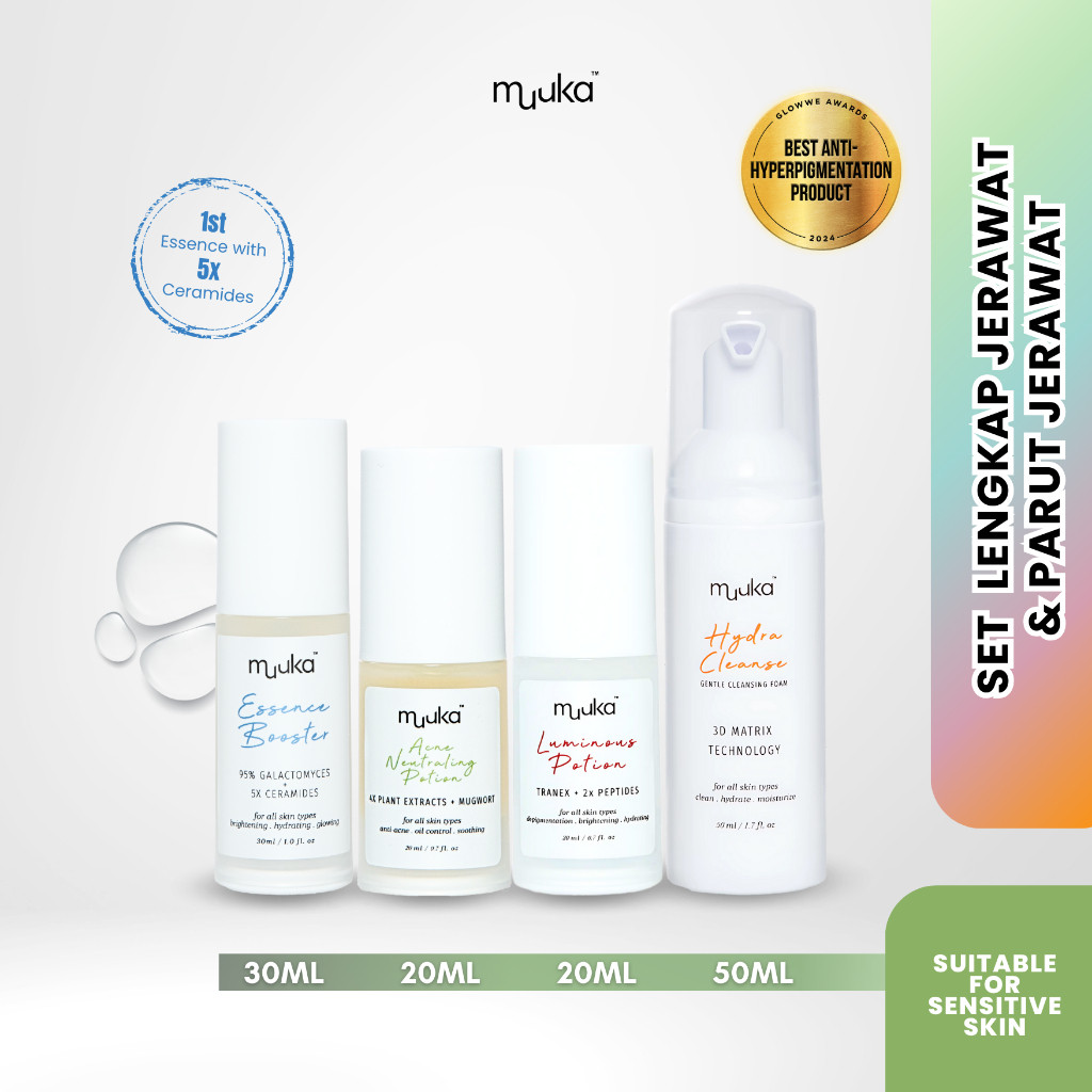 MUUKA Set Lengkap Baru Jerawat & Parut Jerawat (TRIAL) | Shopee Singapore