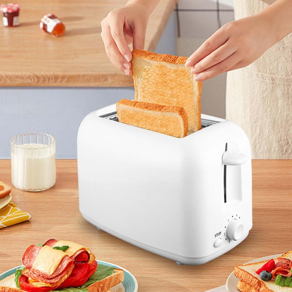 Retro Toaster 2 Slice Bread Toaster With 6 Functions Stainless Steel ...