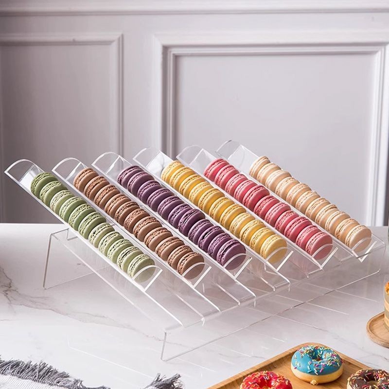 Transparent Macaron Donut Display Rack Cake Base Acrylic Macaron Box ...