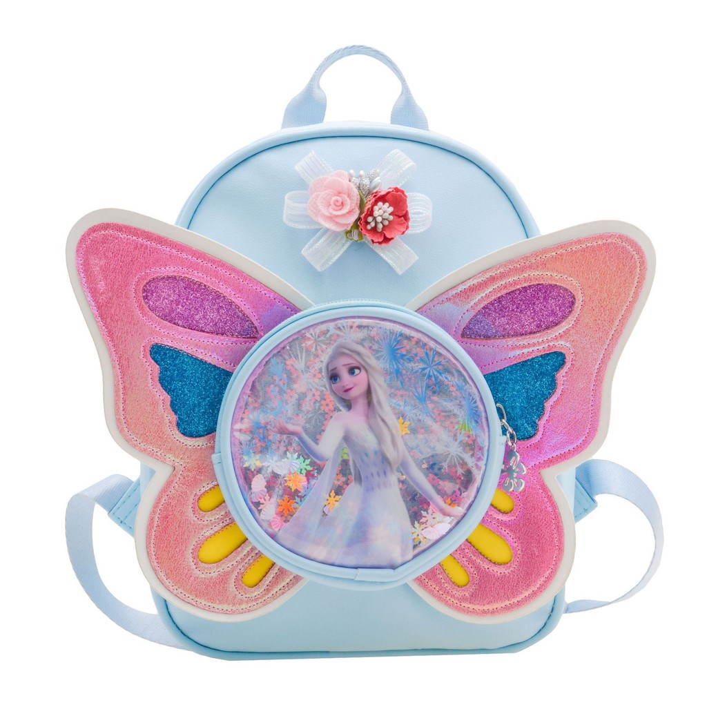 Elsa Princess Backpack Little Girl Sequin Cartoon Backpack 3 ...