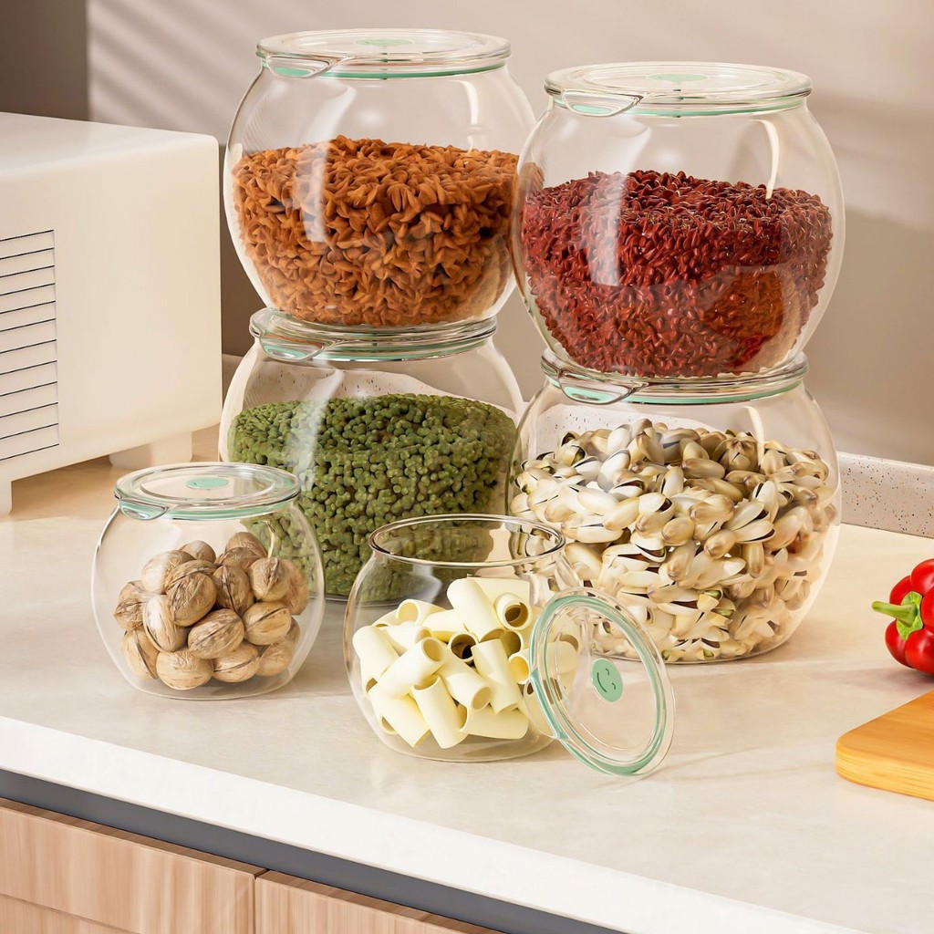 5L Airtight Food Storage Container for Rice, Flour, Pickles, Tea & Dry ...