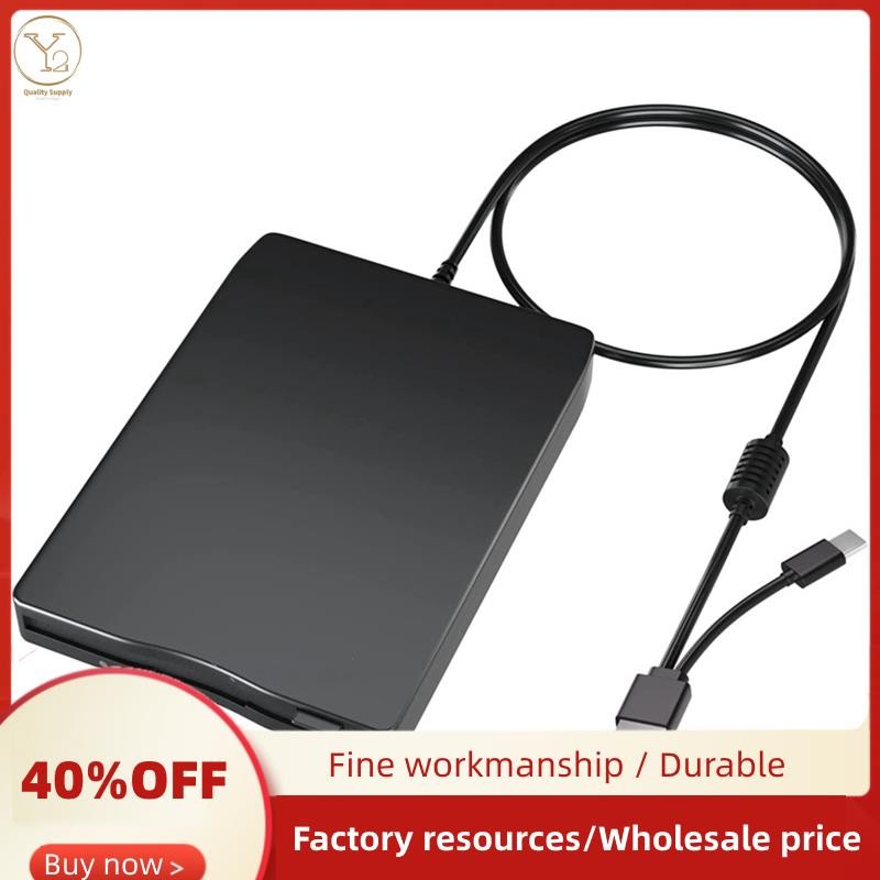 USB Floppy Disk Reader Floppy Disk Drive Dual Interface External USB C ...
