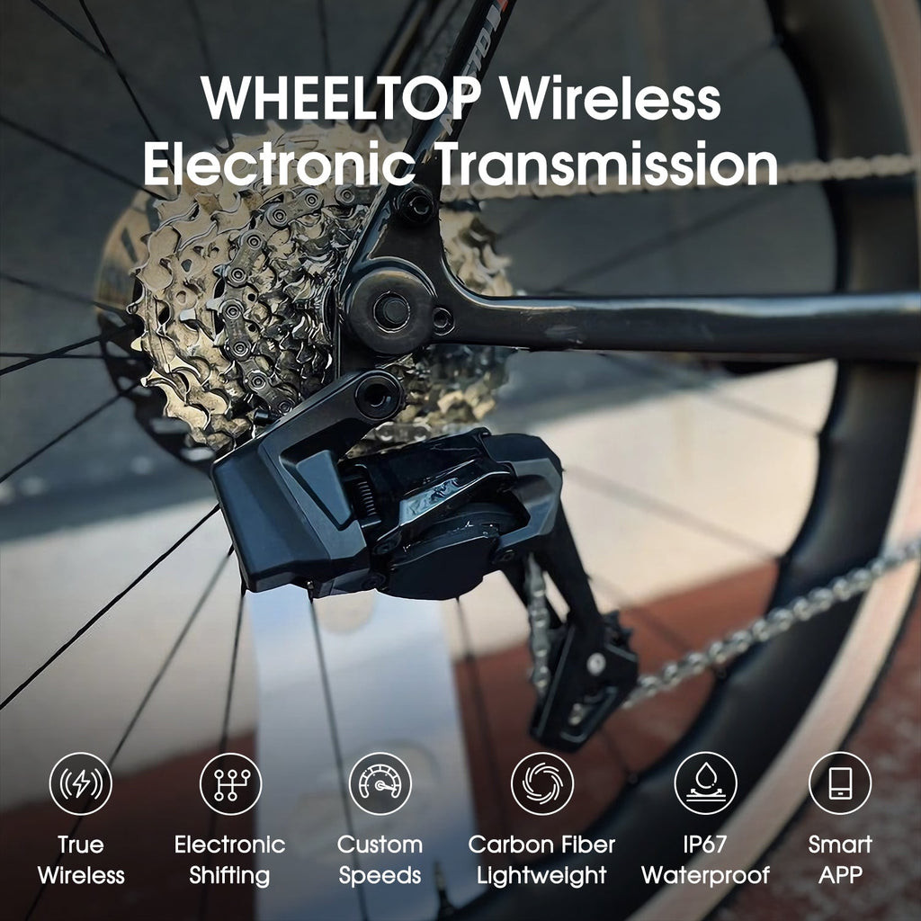 WHEELTOP EDS TX Wireless Carbon Electronic Shifter Derailleur Road Bike Groupset