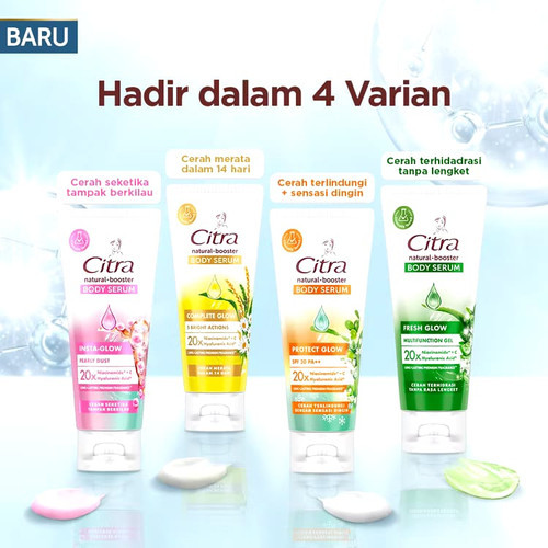 Citra Natural Booster Body Serum 180ml / Multifunction Gel Aloe 100ml-180ml / Merah Jingga Official - Gambar 3