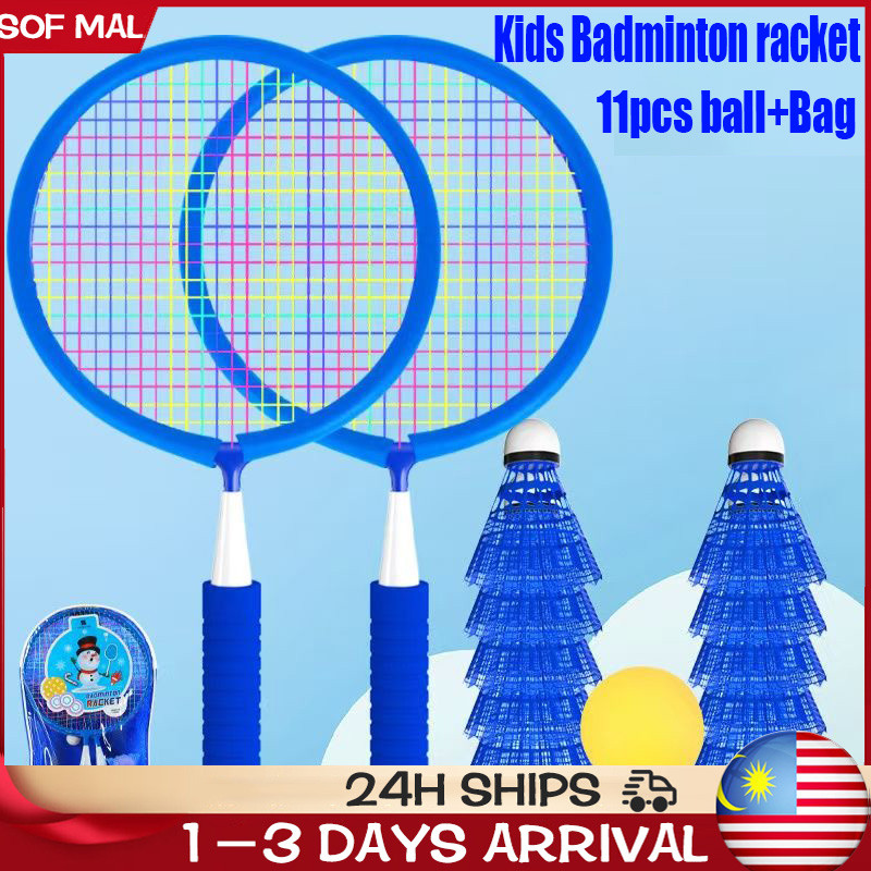 Kids Badminton Racket 2-12 Year-old Kids Racket Shuttlecock Outdoor ...
