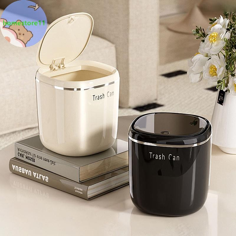 Homestore Mini Press Trash Can Desktop Garbage Basket Home Table ...