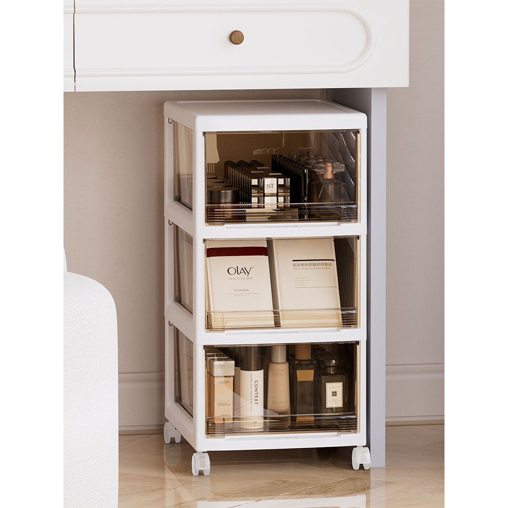 [48H Shipping] Cosmetic Storage Box Desktop Skincare Dustproof Cabinet ...