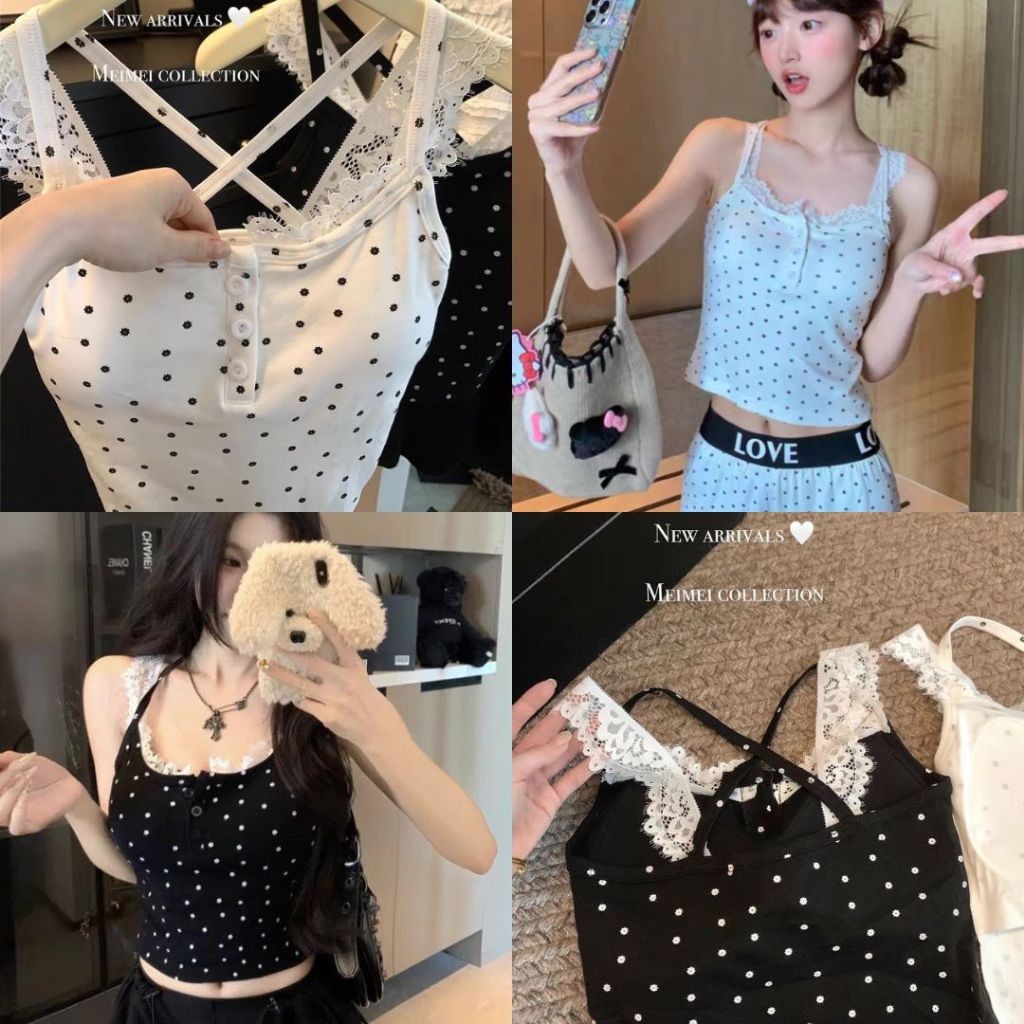 Full-Length Spaghetti Strap Top With Foam Padding Minimal Style For ...