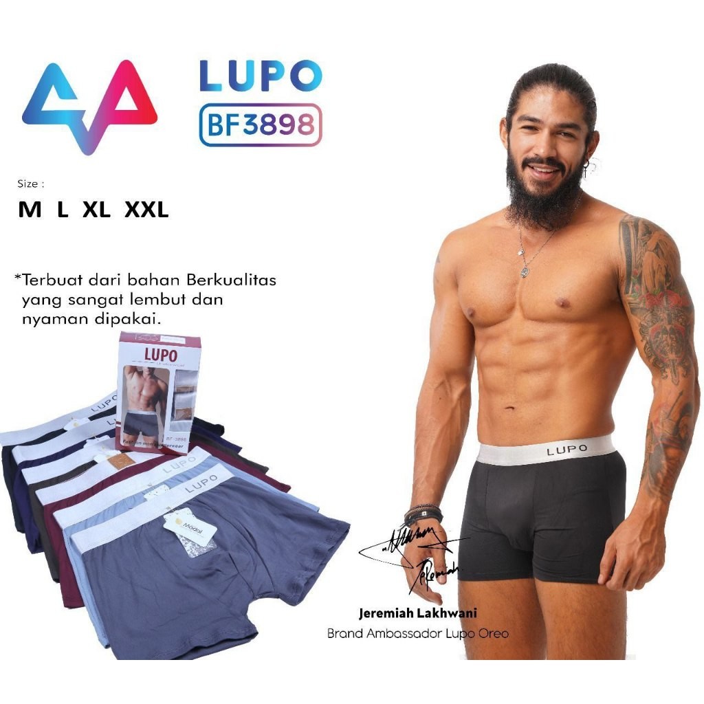 KATUN LUPO Men's Boxer Briefs (1 BOX CONTAINS 3) ORIGINAL Bamboo Cotton ...