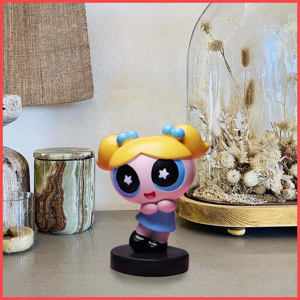 For The Powerpuff Girls Little Police Girl Figure Table Ornament Lovely ...