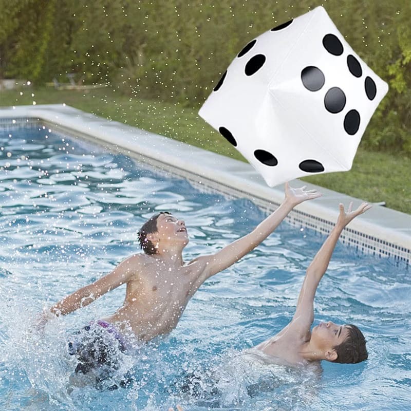 Inflatable Dice Ball 30cmX30cm Big Dice Fun Large Dice inflate Air ...