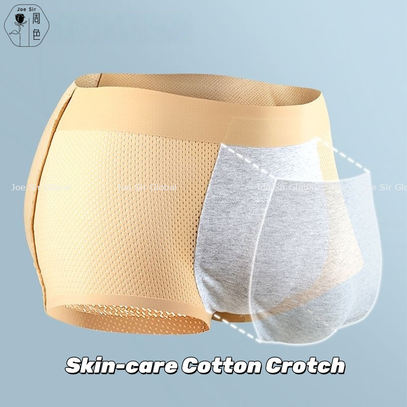 Joe Sir Men Boxer Underwear Pad Padded Boxer Shorts Butt Lifter Padding ...