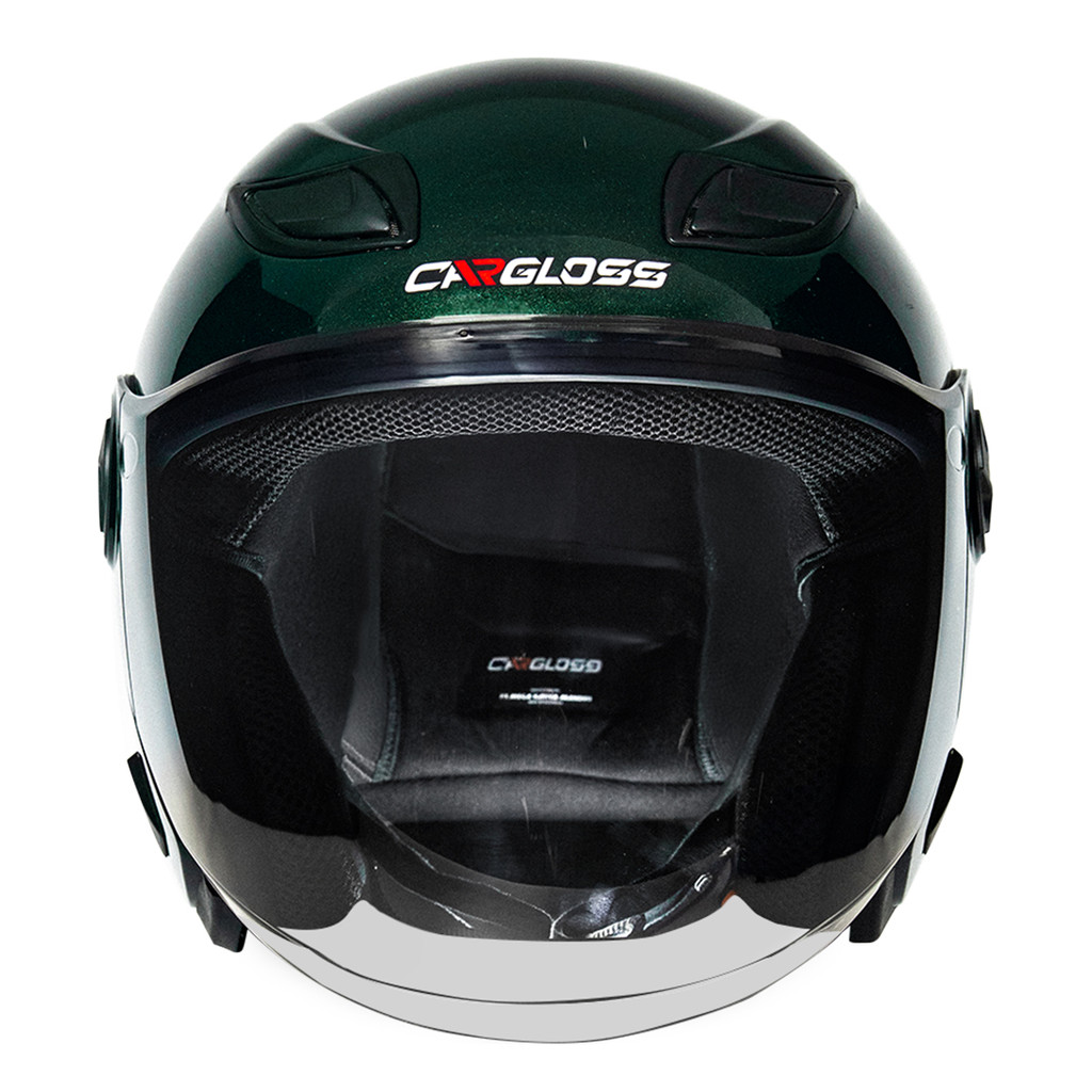 Cargloss NFS Helm Half Face Moonlight - Green - Gambar 4