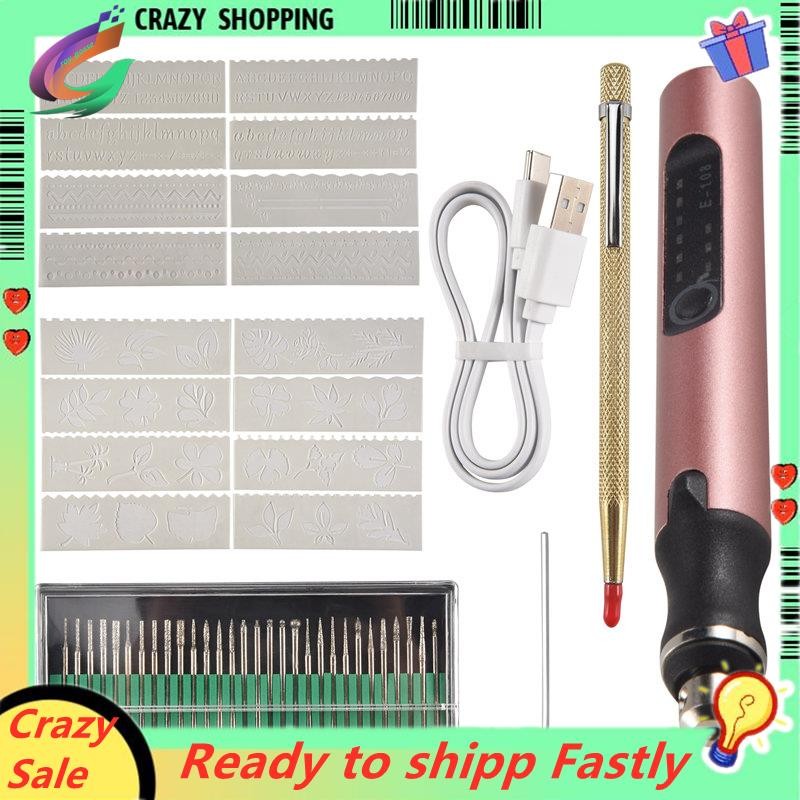 Beby Cordless Mini Engraver Pen - Oplaadbare Graveerpen Voor Metaal, Glas, Plastic & Sieraden