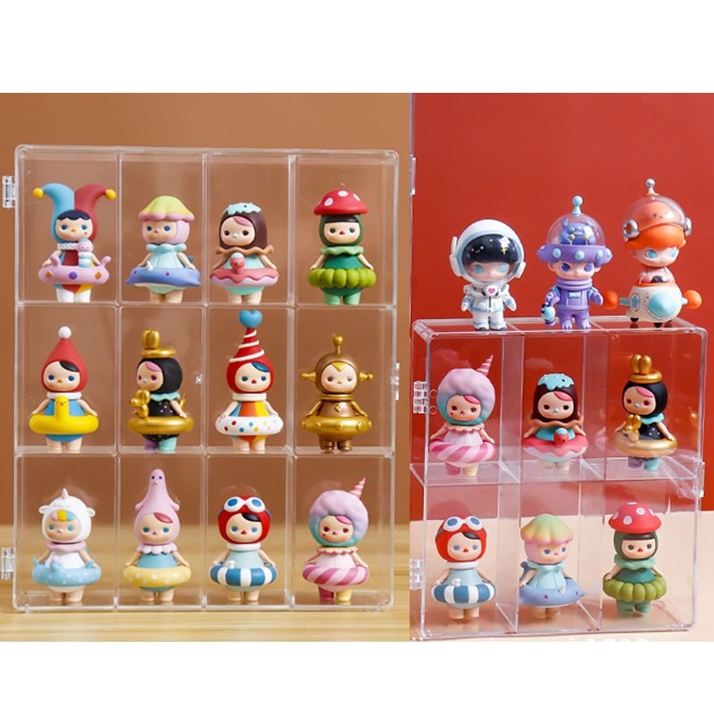 Figurine Display Box With Door / POP Mart Figurine Storage Display Box ...