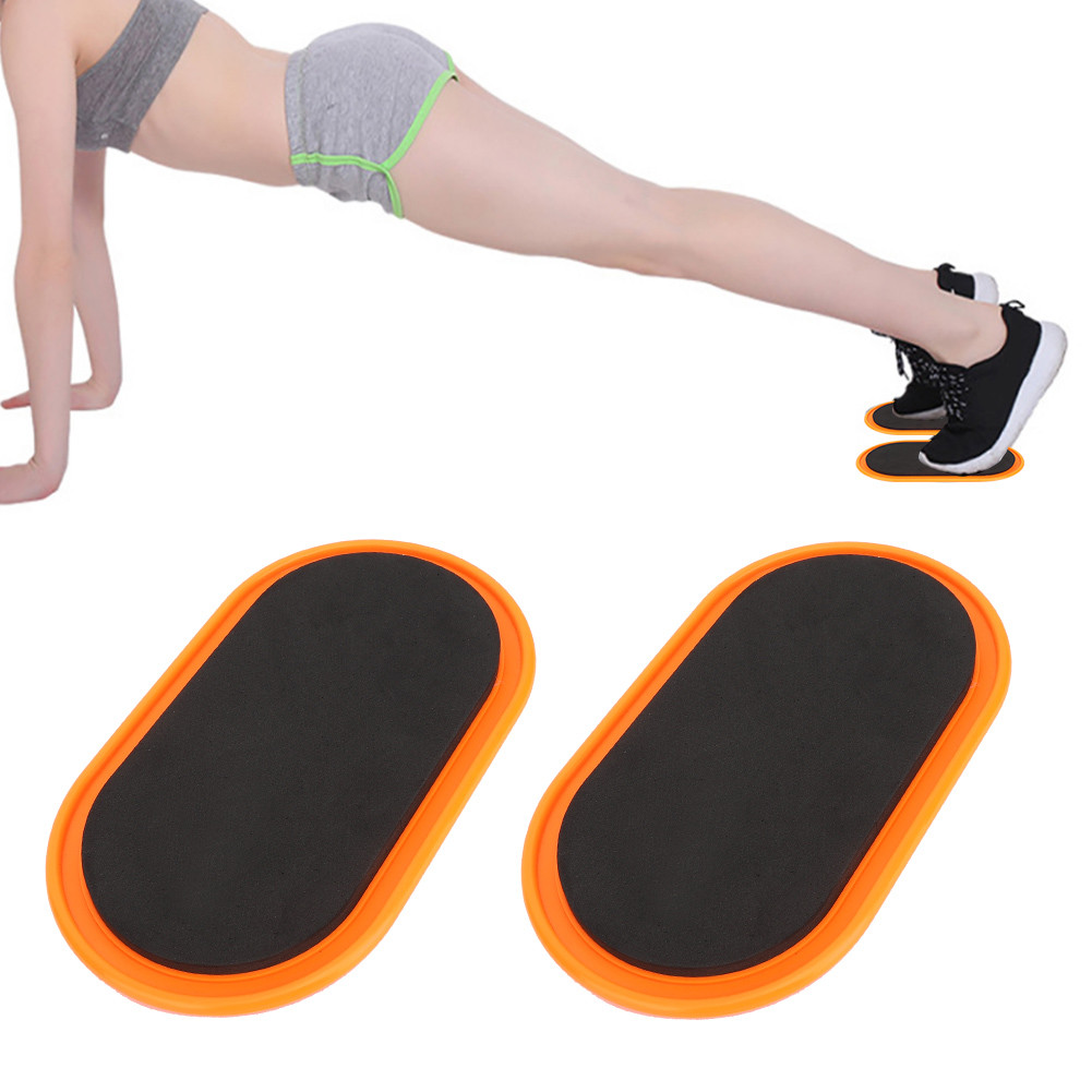tomvorks Fitness Sliding Disc 2Pcs Oval Yoga Disks Sports Equipment for ...