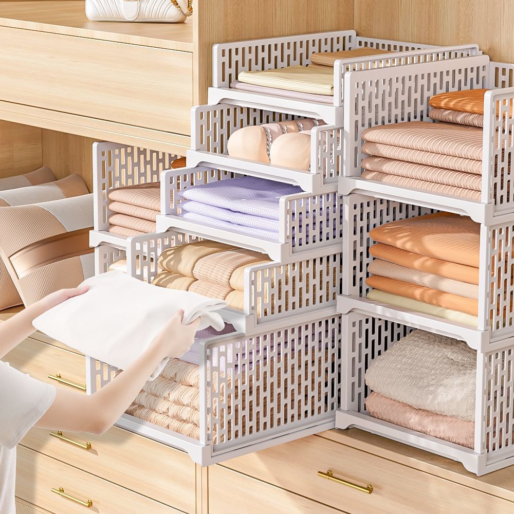 [48H Shipping] Wardrobe Layered Partition Storage Fantastic Drawer ...