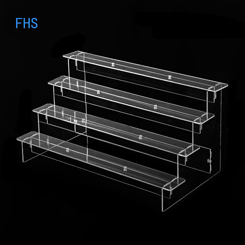 FHS Desktop Transparent Blind Box Ladder Rack Figure Display Stand Doll ...
