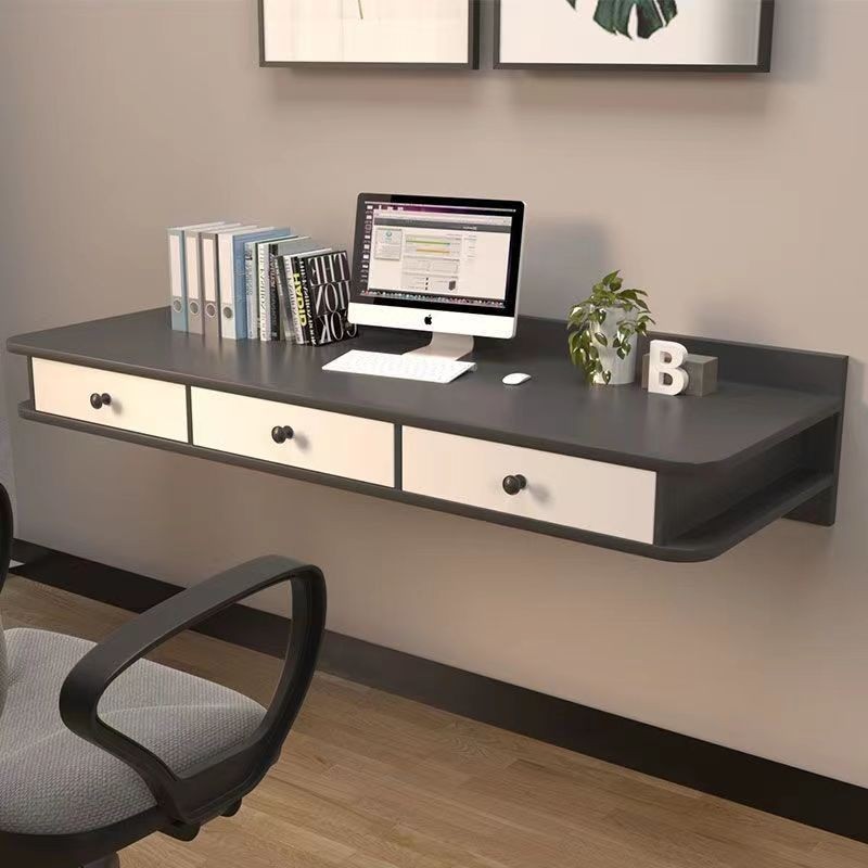Closet Hanging Desk Simple Computer Desk Legless Wall-Mounted Desk ...
