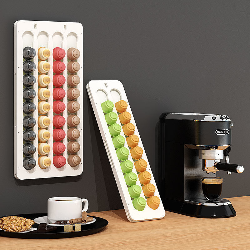 Wall-mounted capsule coffee rack without drilling, Nestlé NESPRESSO ...