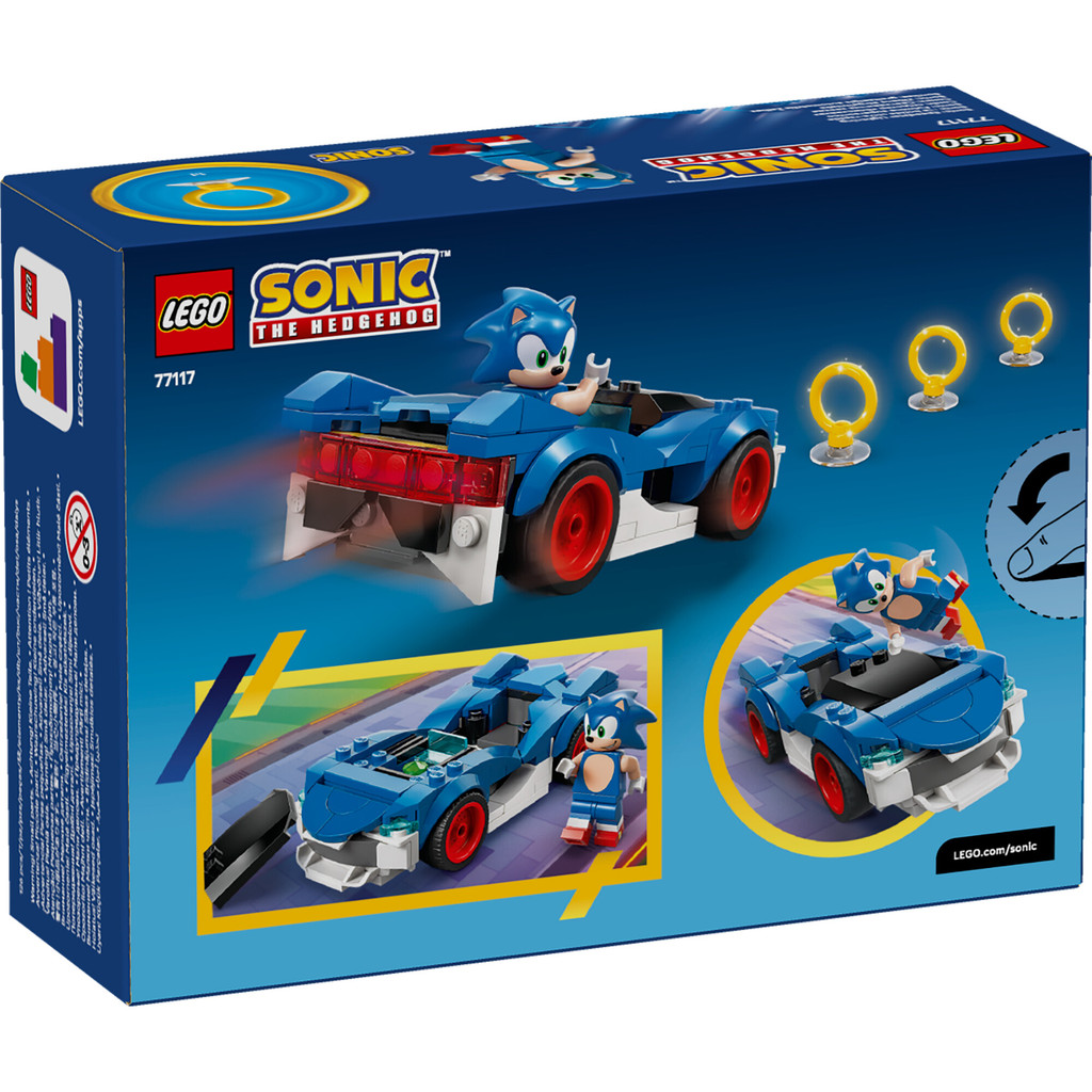 LEGO Sonic 77117 Sonic: Speedster Lightning (126 Pieces), Building Block, Toys, Bricks - Gambar 4