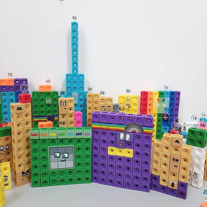 Cube-shaped building blocks are used for numberblocks Digital Blocks ...