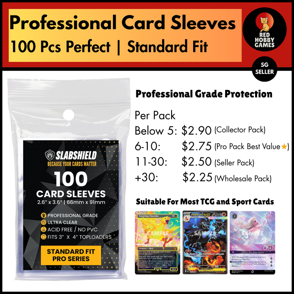 Ultra Clear Card Sleeves | SlabShield Pro Series | Trading Card Games &  Sport Cards | Shopee Singapore