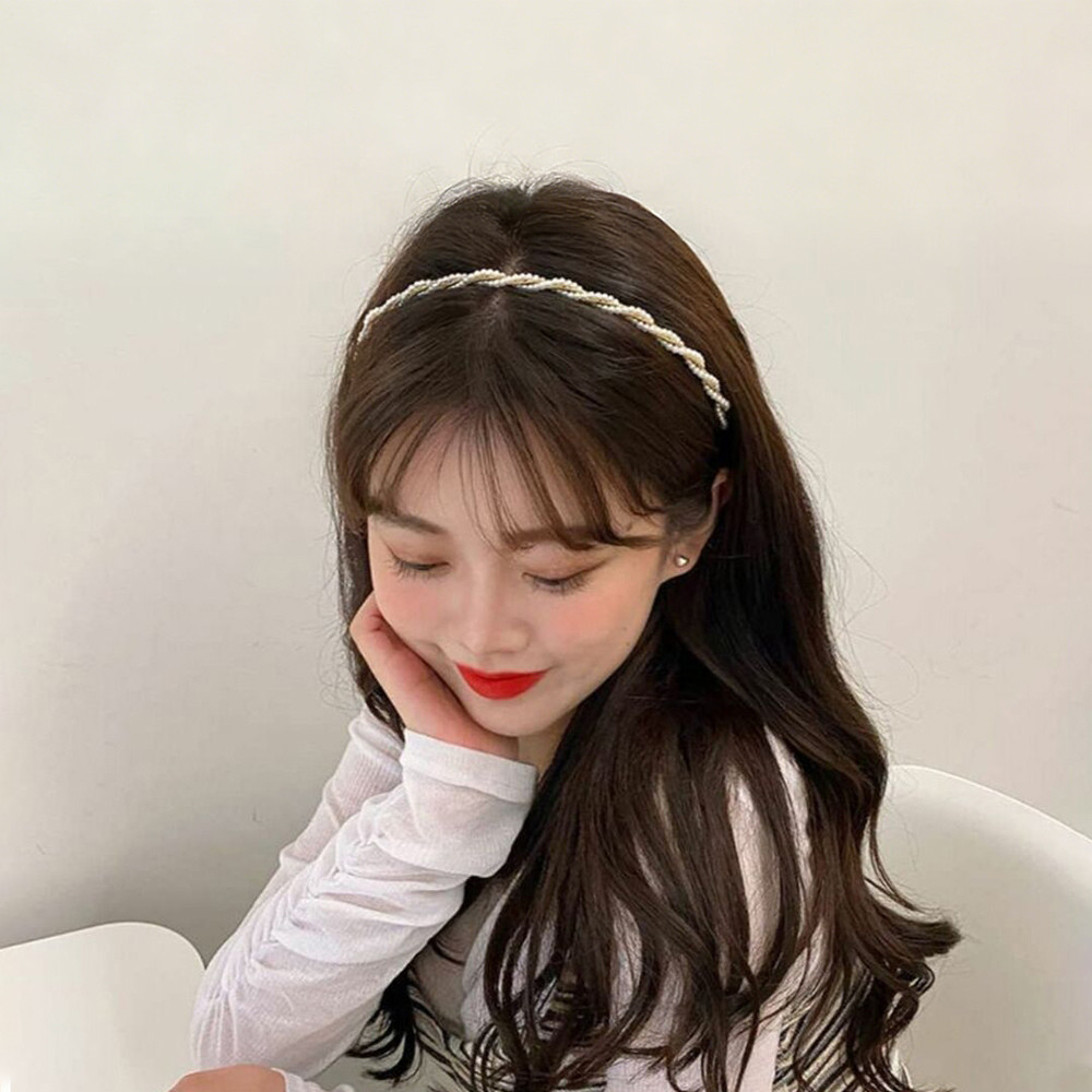 POPmaker Bando Mutiara Korea Elegan Wanita - Gambar 2
