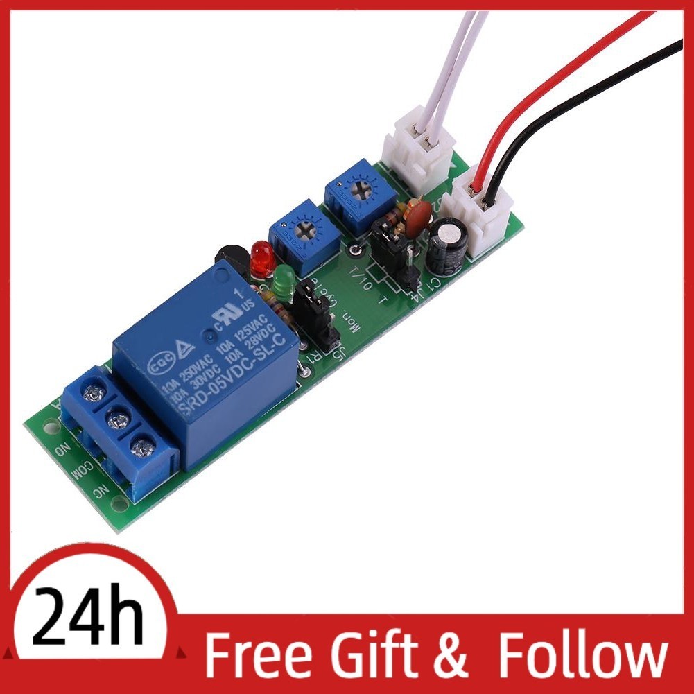 Adjustable Timer Relay Module – DC 5V/12V/24V, Cycle & One-Shot Modes, 0-30min Or 0-24hr, 10A Load, For Test Circuits & Fish Tank Pumps