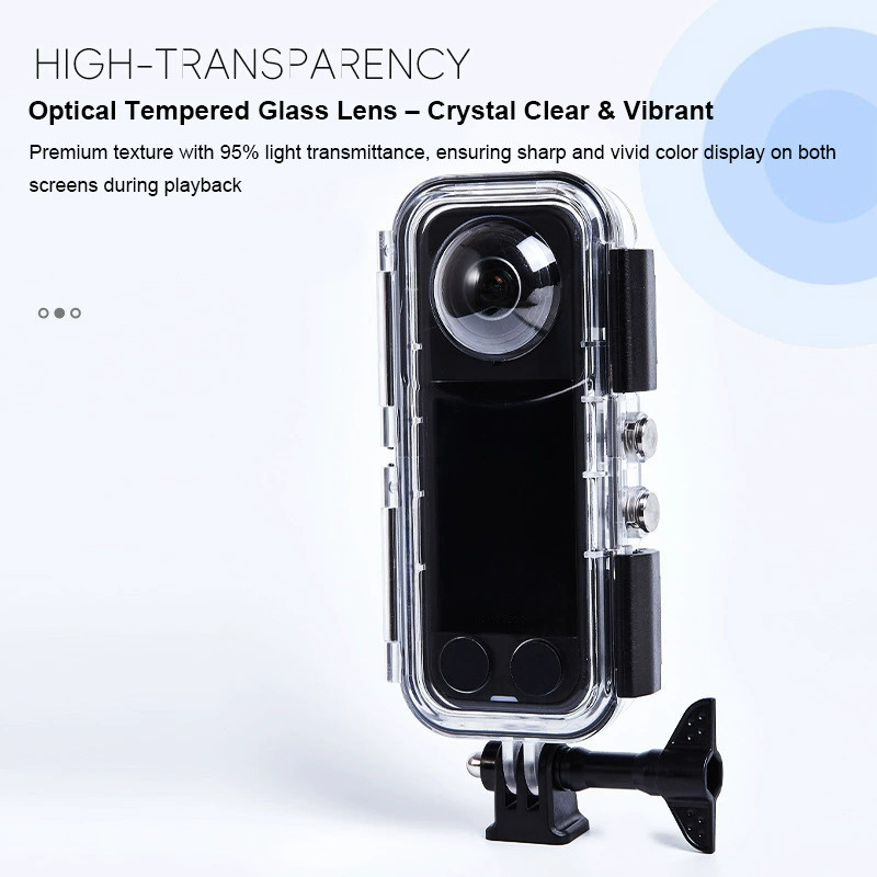 For Insta360 X5 Dive Case Waterproof Housing Cover Invisible Underwater ...