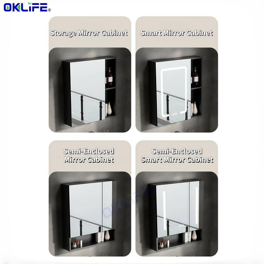 Nordic walnut bathroom cabinet with ceramic washbasin small apartment bathroom vanity combo view 7