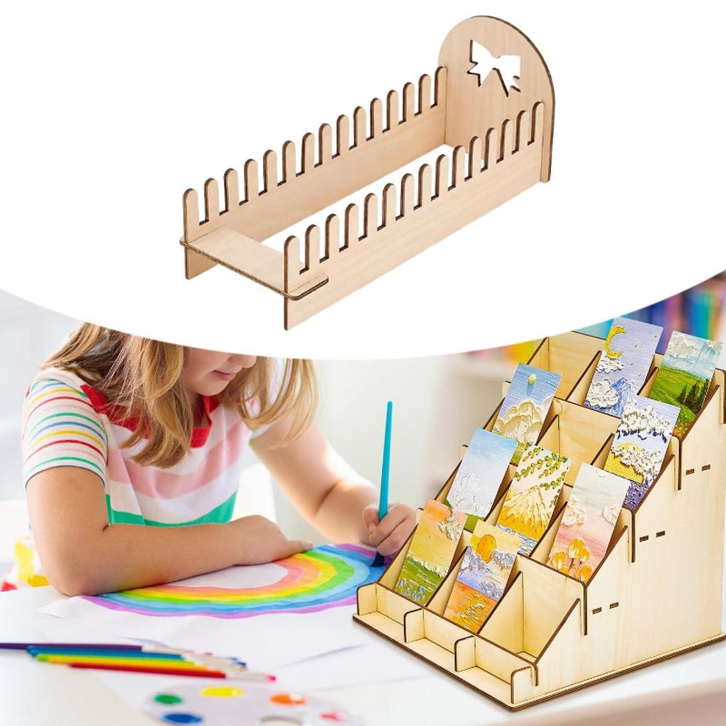 leipupa Greeting Card Stand, Collectible Card Rack for Postcards ...