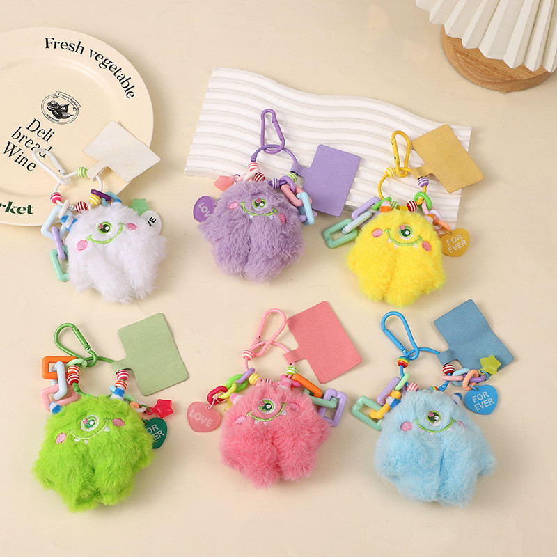 POPmaker Gantungan HP Monster Lucu Pom Pom - Gambar 3