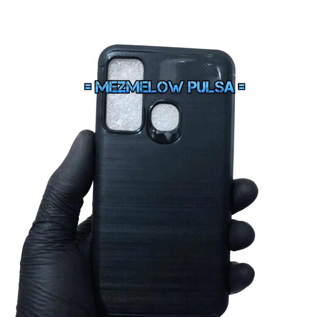 TPU Fiber Carbon Silikon Hape Softcase INFINIX HOT 9 BIASA / INFINIX NOTE 7 LITE