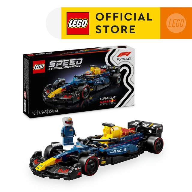 LEGO Speed Champions 77243 Oracle Red Bull Racing RB20 F1 Race Car (251 Pieces), Building Block, Toys, Bricks